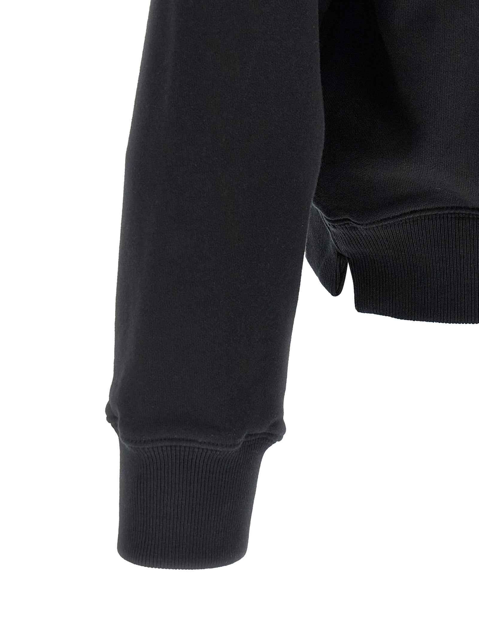 Black Cotton Sweatshirt
