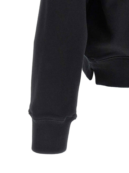 Black Cotton Sweatshirt