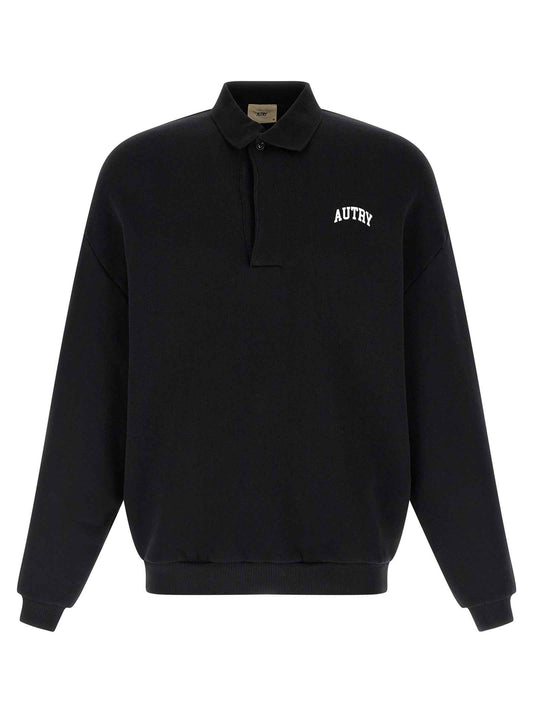 Black Cotton Sweatshirt