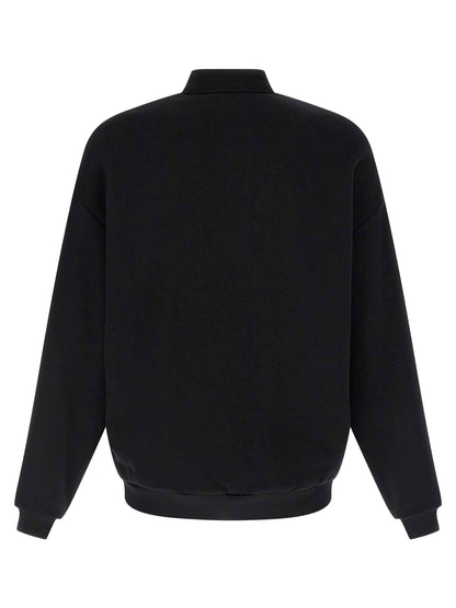 Black Cotton Sweatshirt