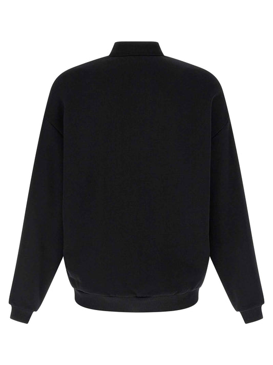Black Cotton Sweatshirt