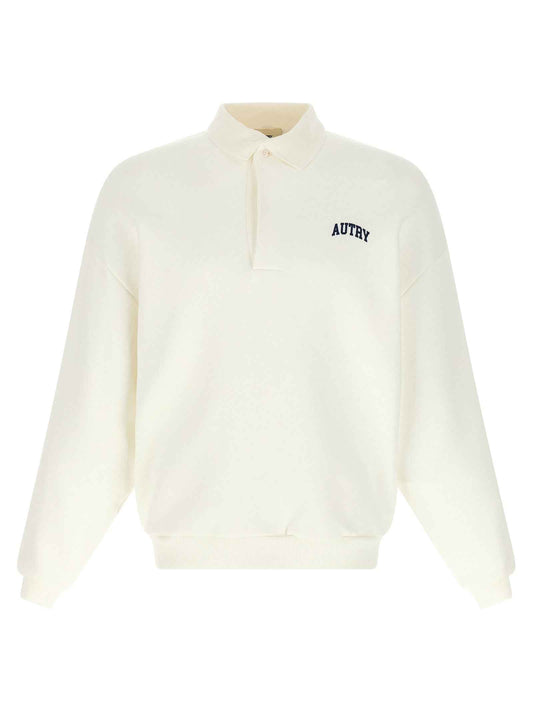 White Cotton Sweatshirt