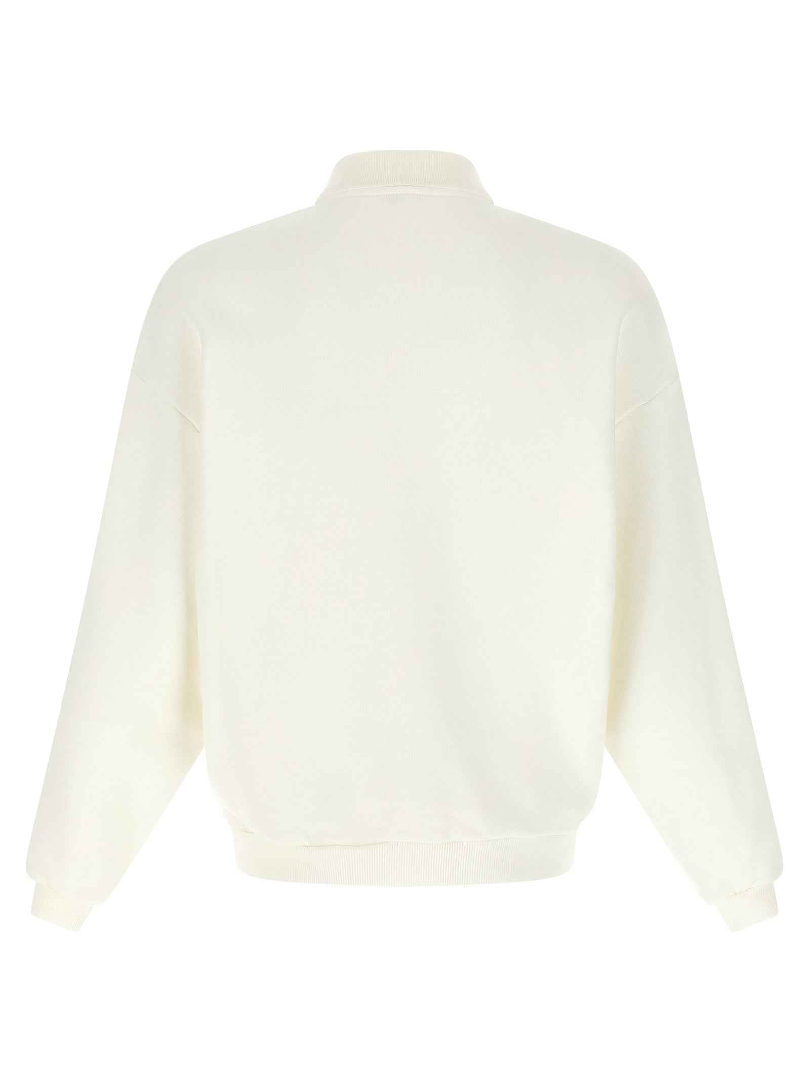 White Cotton Sweatshirt