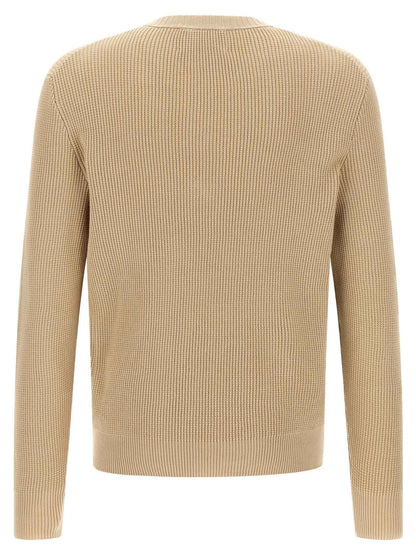 Beige Cotton Cardigan