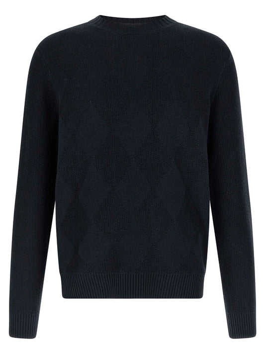 Blue Cotton Cardigan