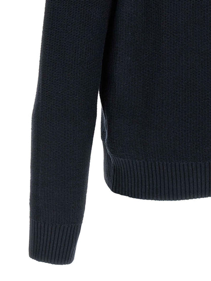 Blue Cotton Cardigan