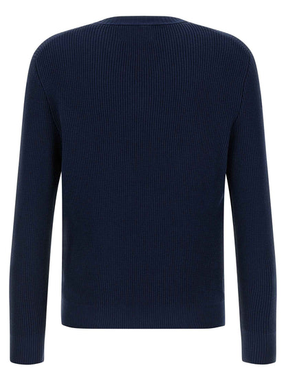 Blue Cotton Cardigan