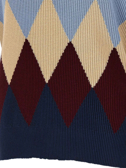 Blue Cotton Cardigan