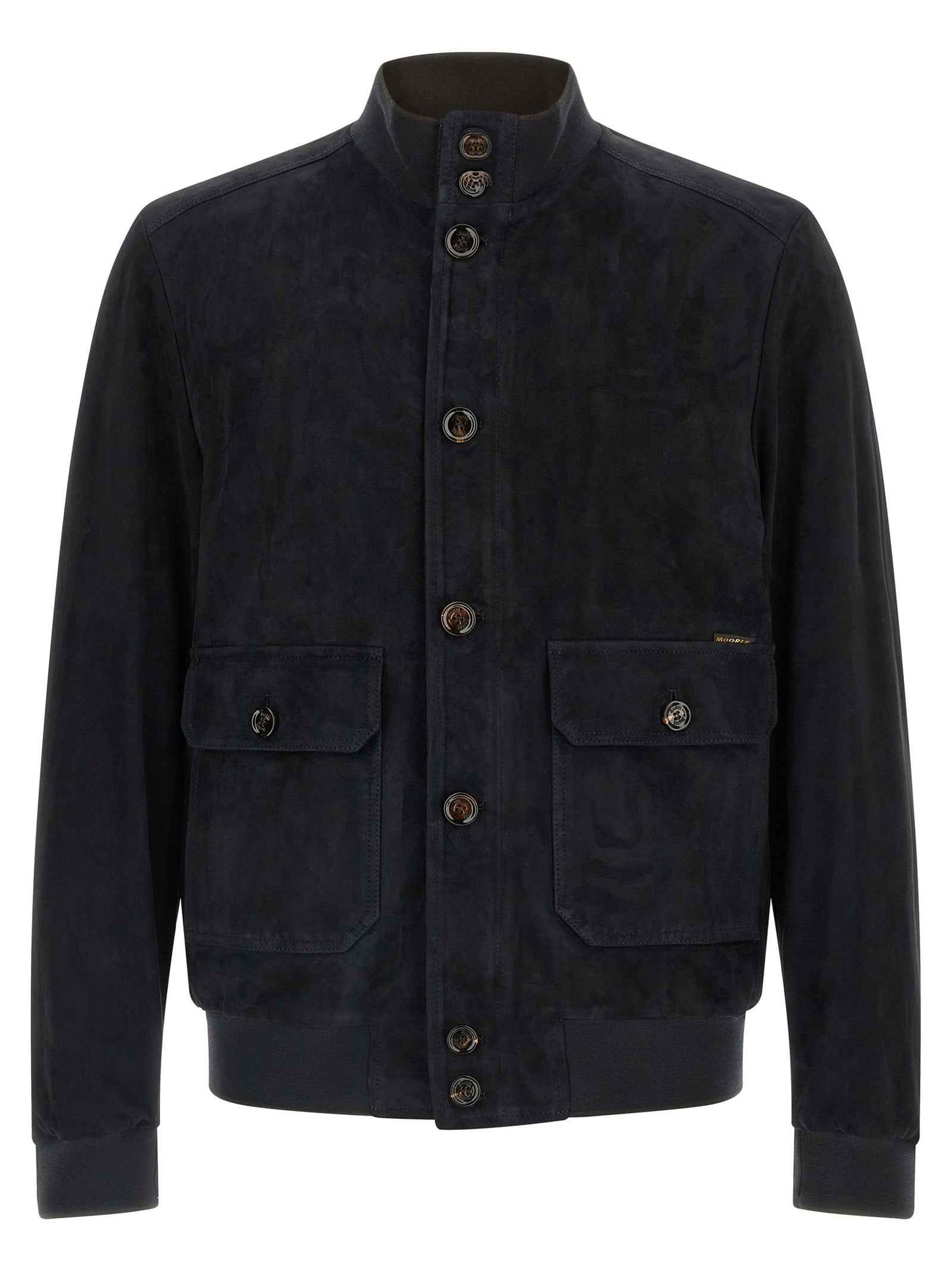 Blue Lamb Leather Leather Jacket