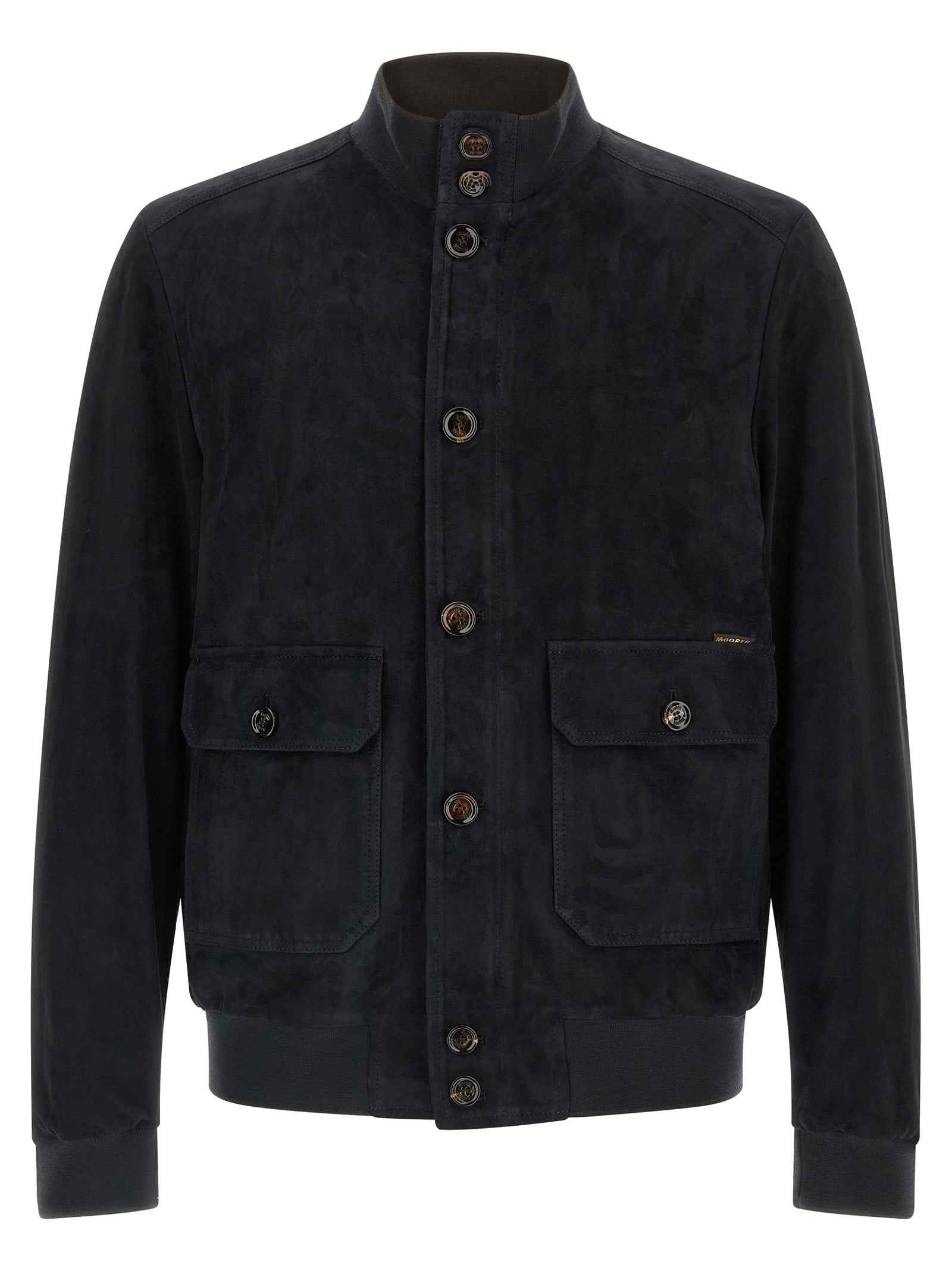 Blue Lamb Leather Leather Jacket