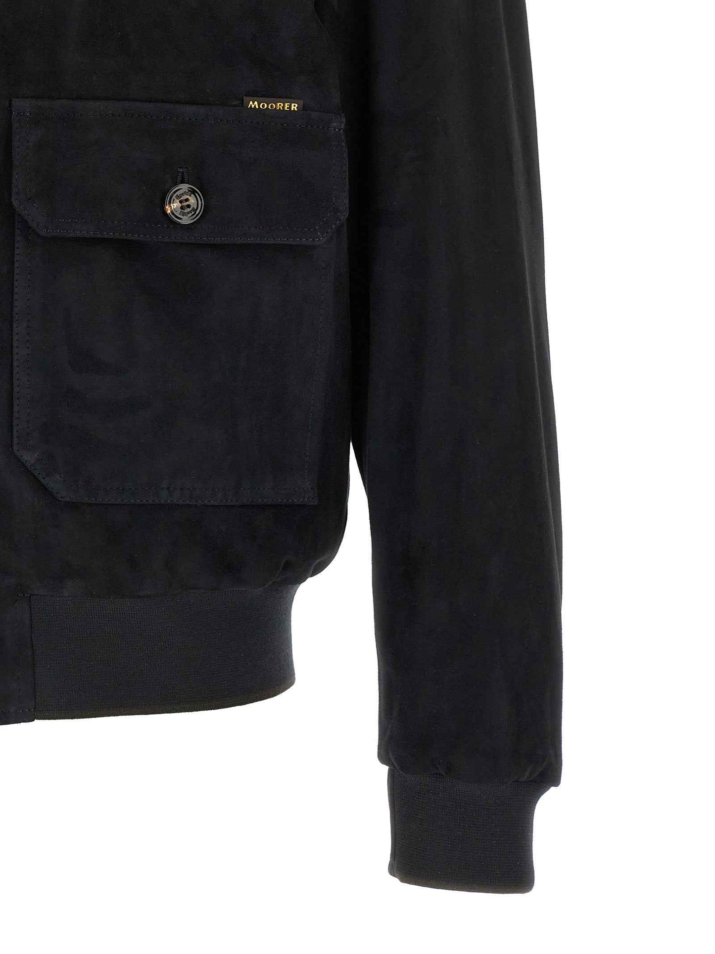 Blue Lamb Leather Leather Jacket
