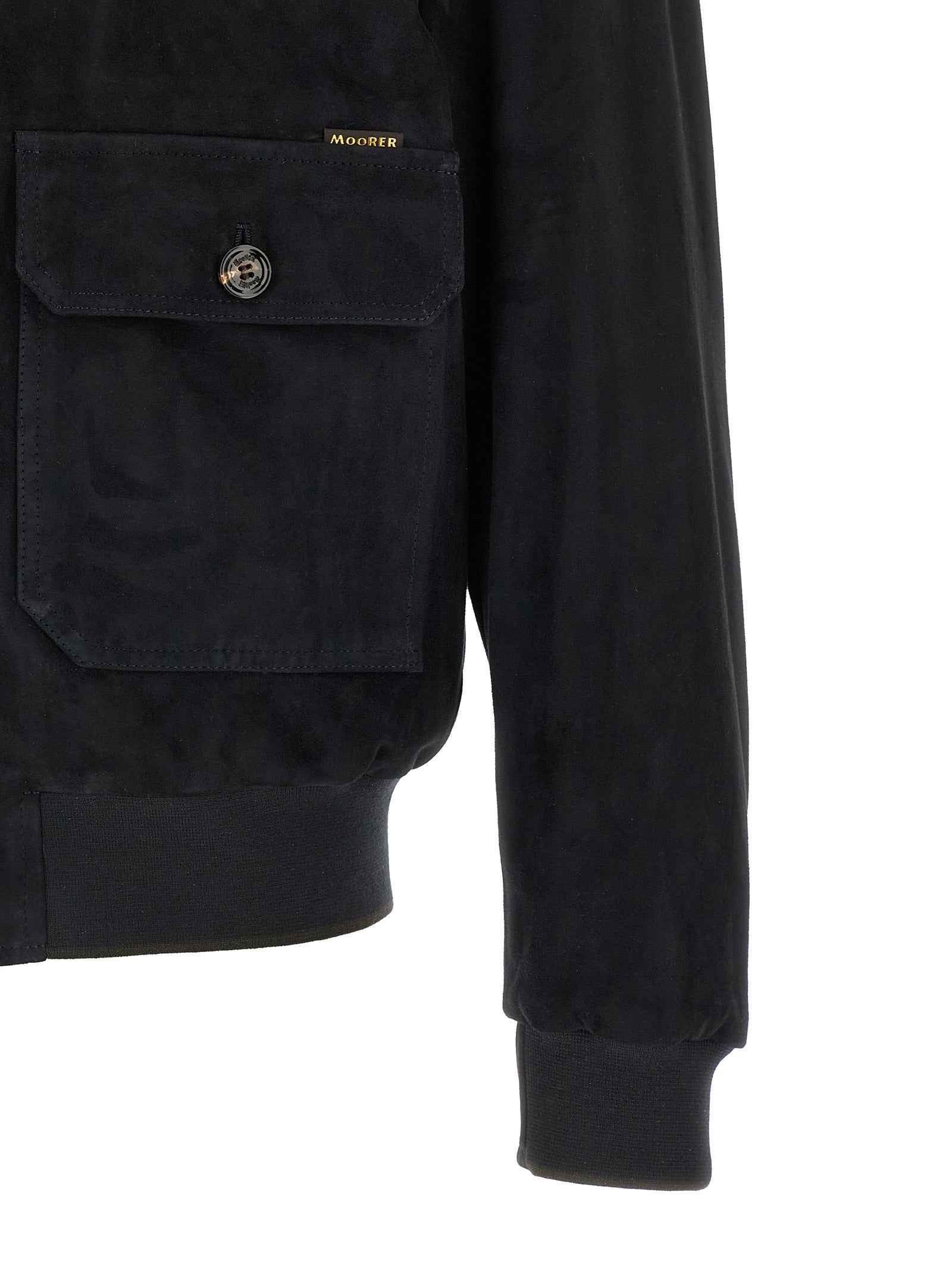Blue Lamb Leather Leather Jacket