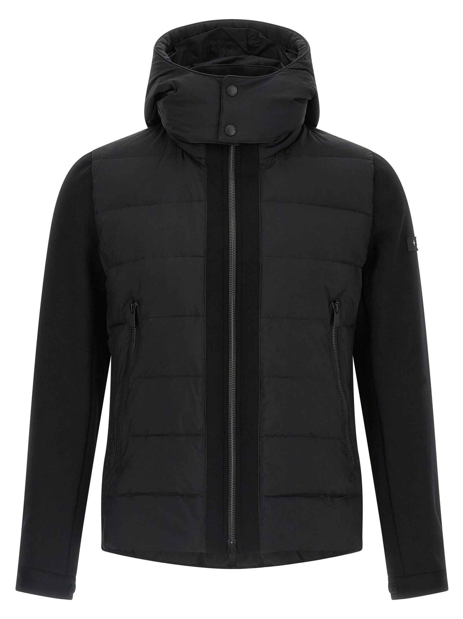 Black Nylon Full-Length Jacket