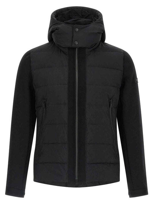 Black Nylon Full-Length Jacket