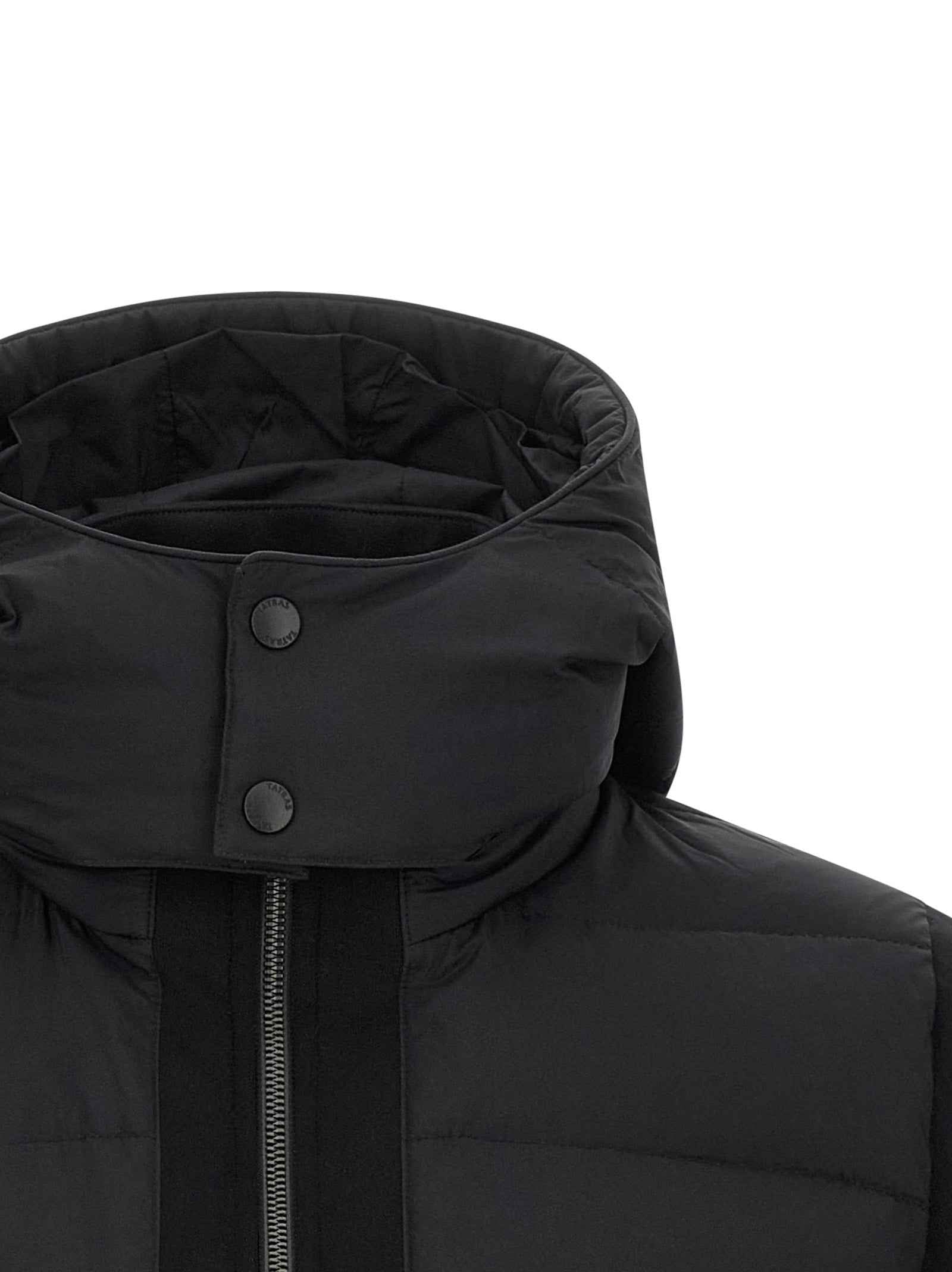Black Nylon Full-Length Jacket