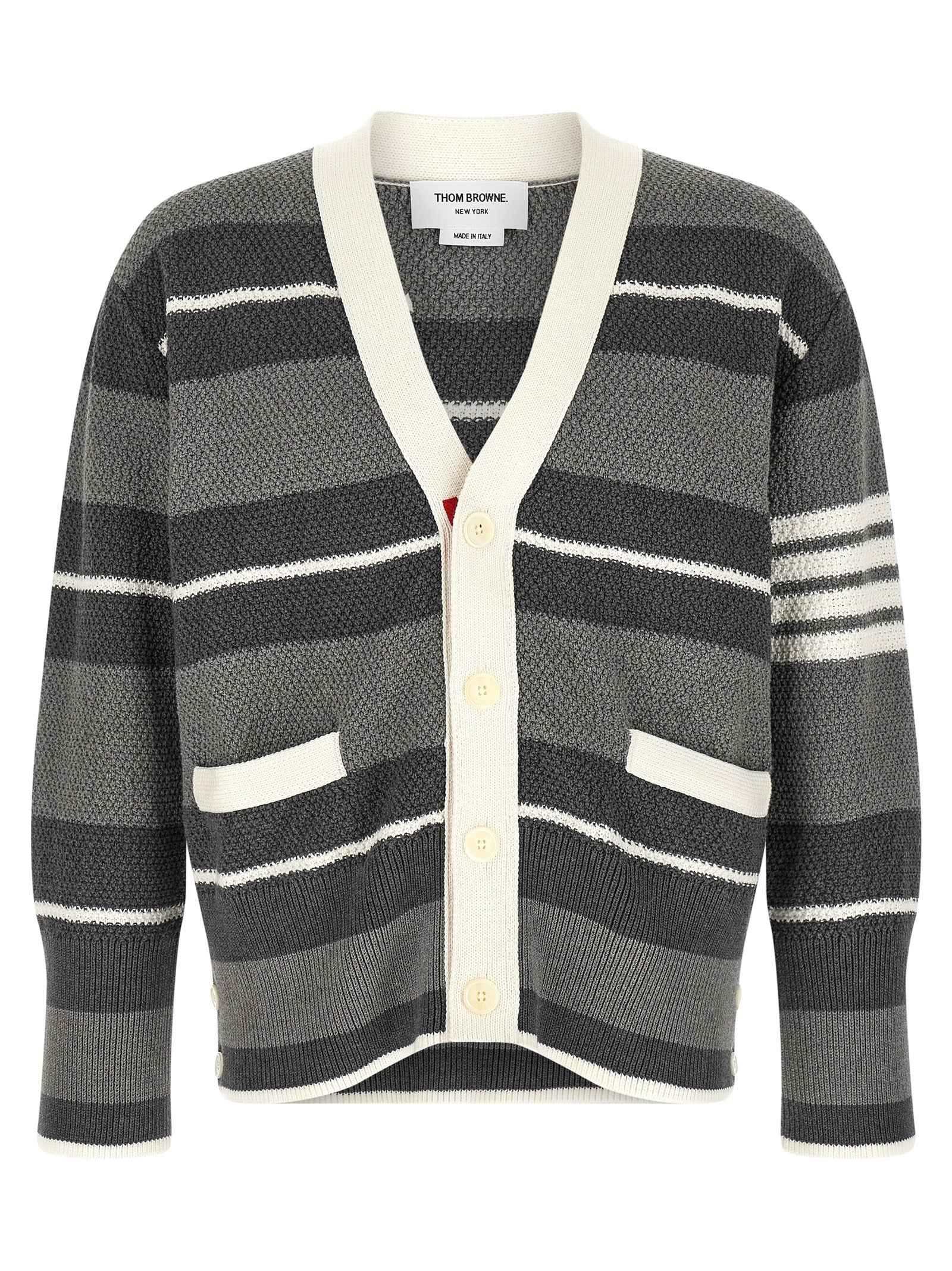 Gray Cotton Cardigan