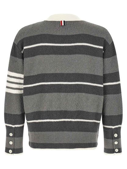 Gray Cotton Cardigan