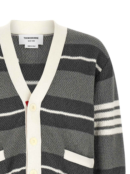Gray Cotton Cardigan