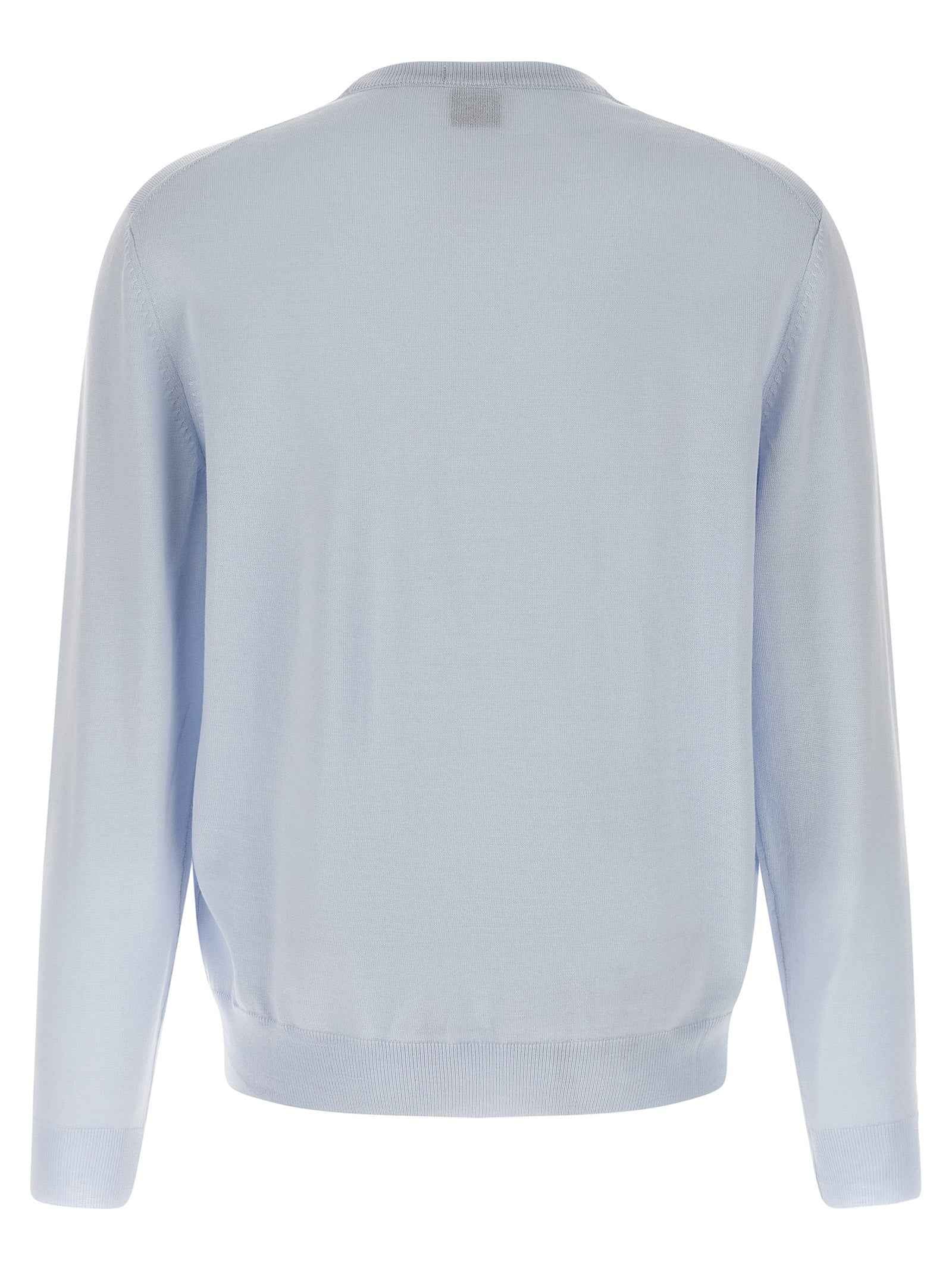Blue Virgin Wool Cardigan