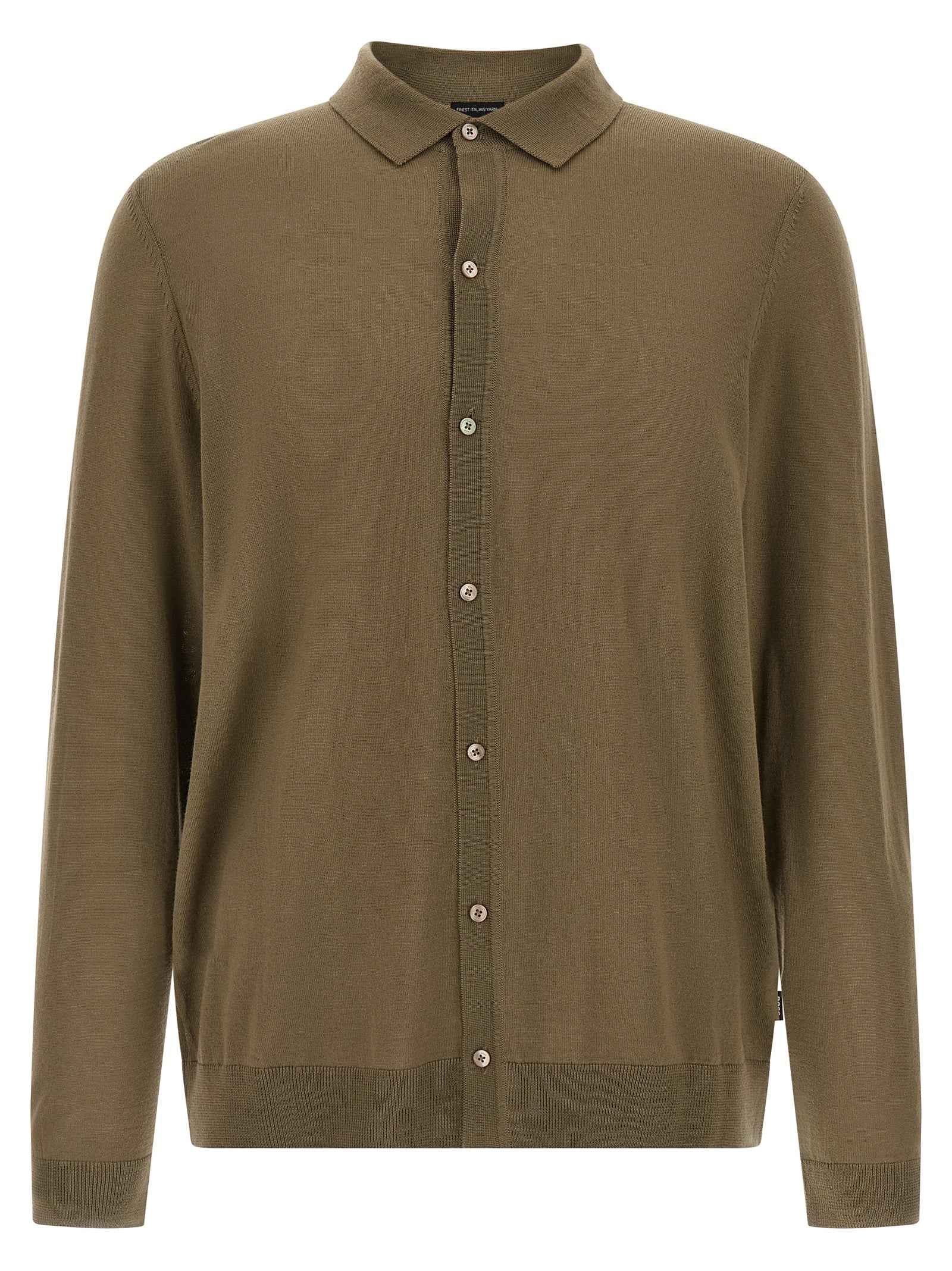Bicolor Virgin Wool Polo Shirt