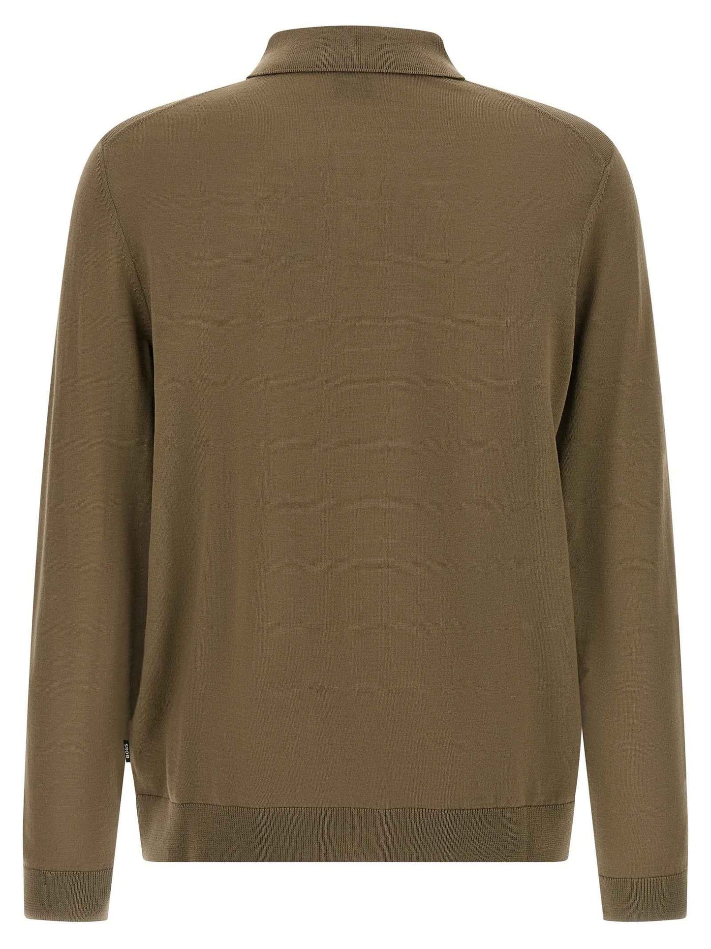 Bicolor Virgin Wool Polo Shirt