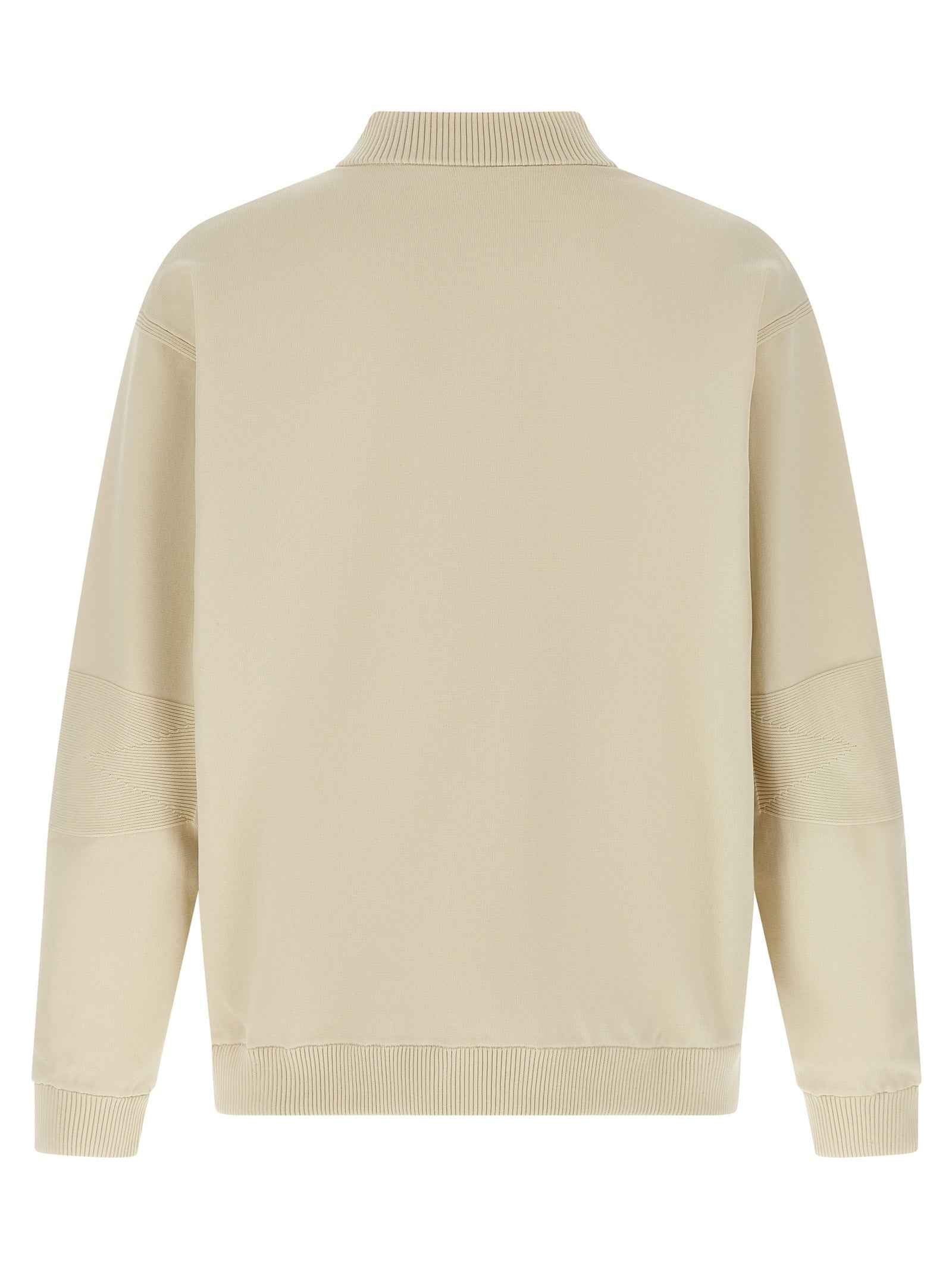Beige Polyamide Bomber