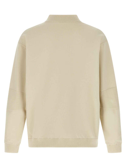Beige Polyamide Bomber