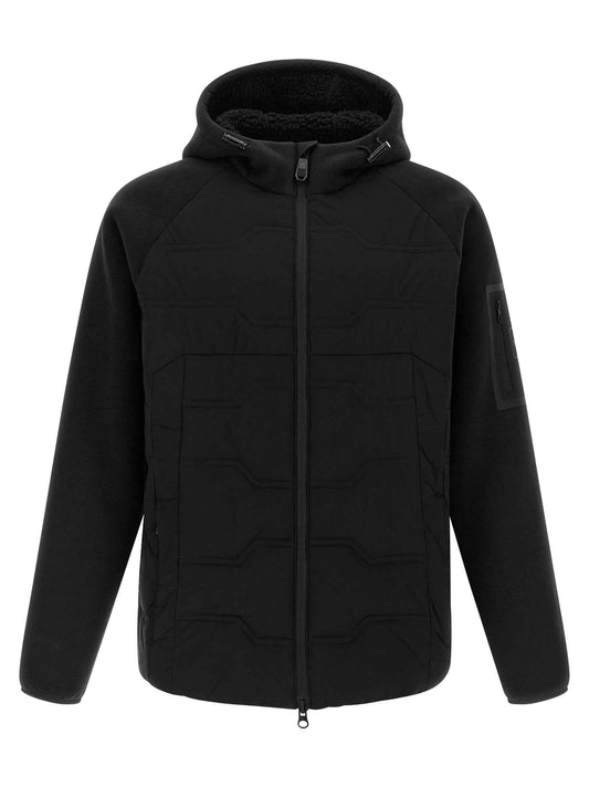 Black Polyester Shell Jacket