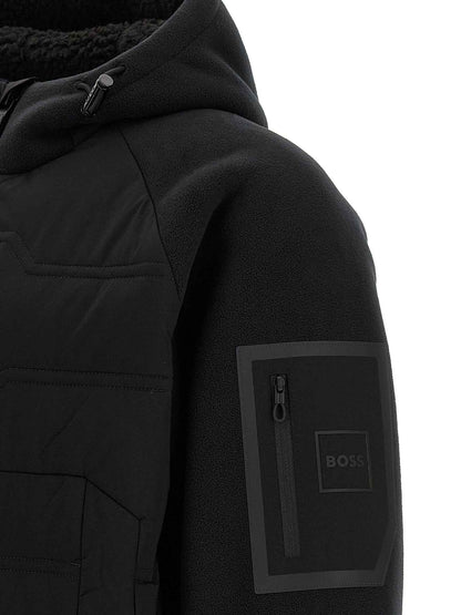 Black Polyester Shell Jacket