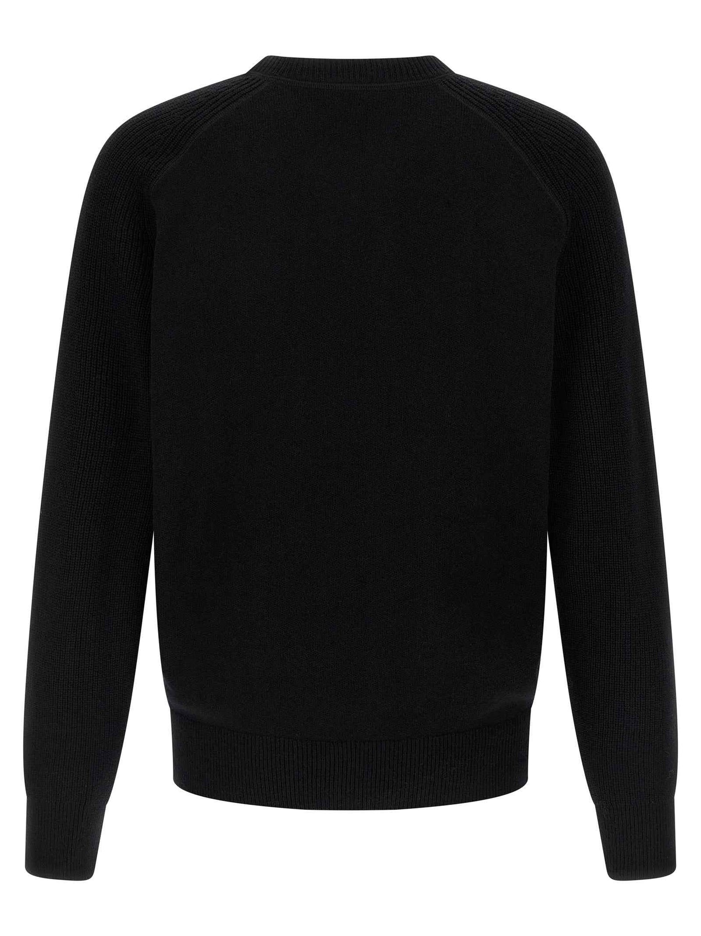 Black Virgin Wool Cardigan