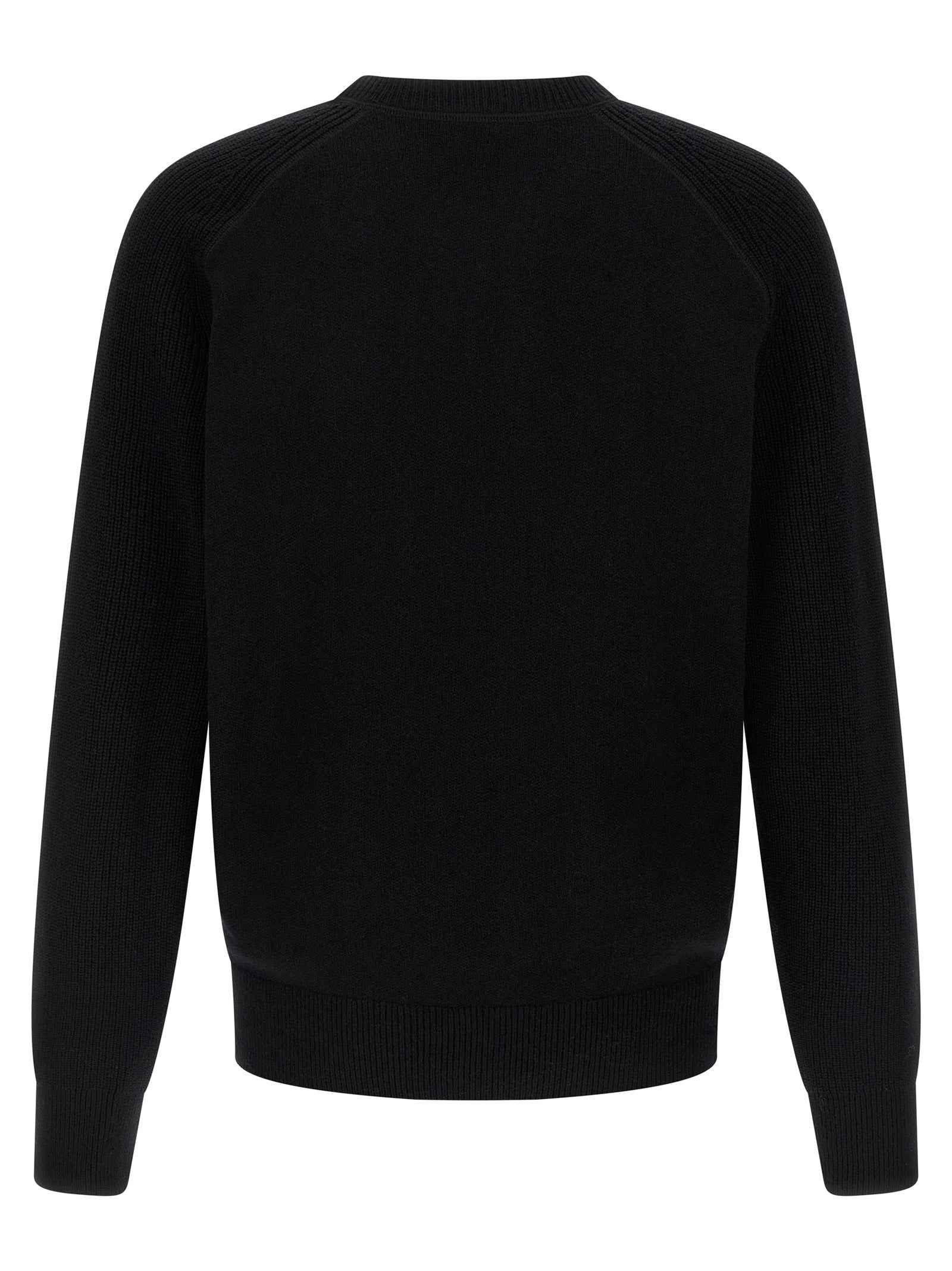 Black Virgin Wool Cardigan