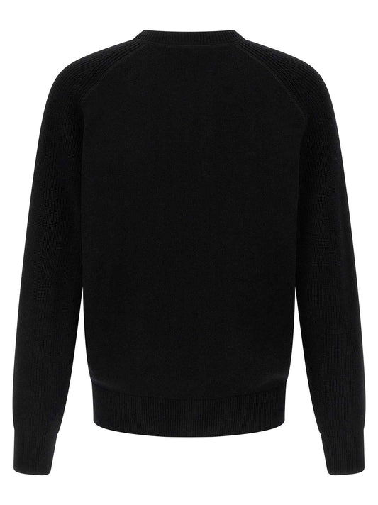 Black Virgin Wool Cardigan