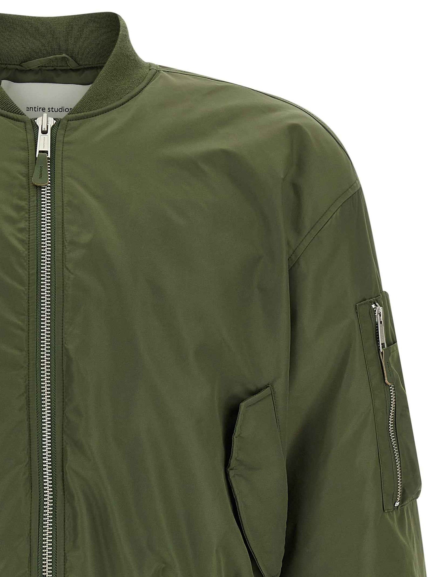 Bicolor Nylon Bomber