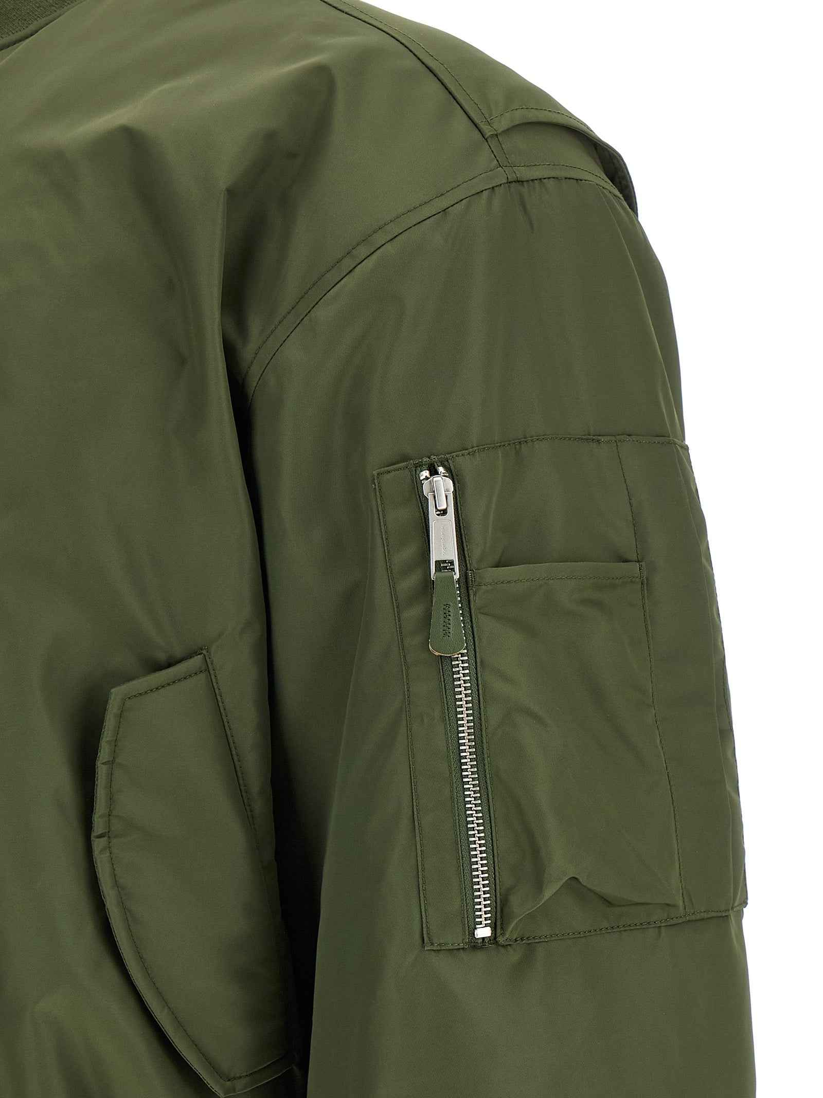 Bicolor Nylon Bomber
