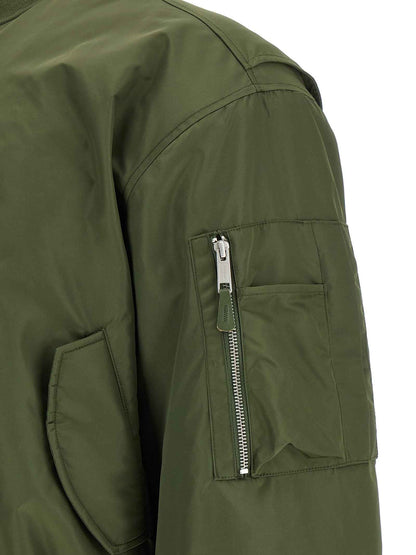 Bicolor Nylon Bomber