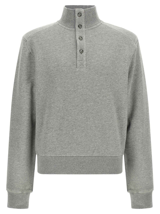 Gray Cotton Cardigan