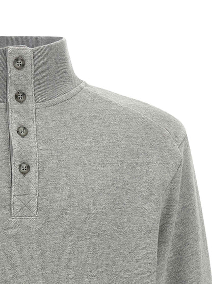 Gray Cotton Cardigan