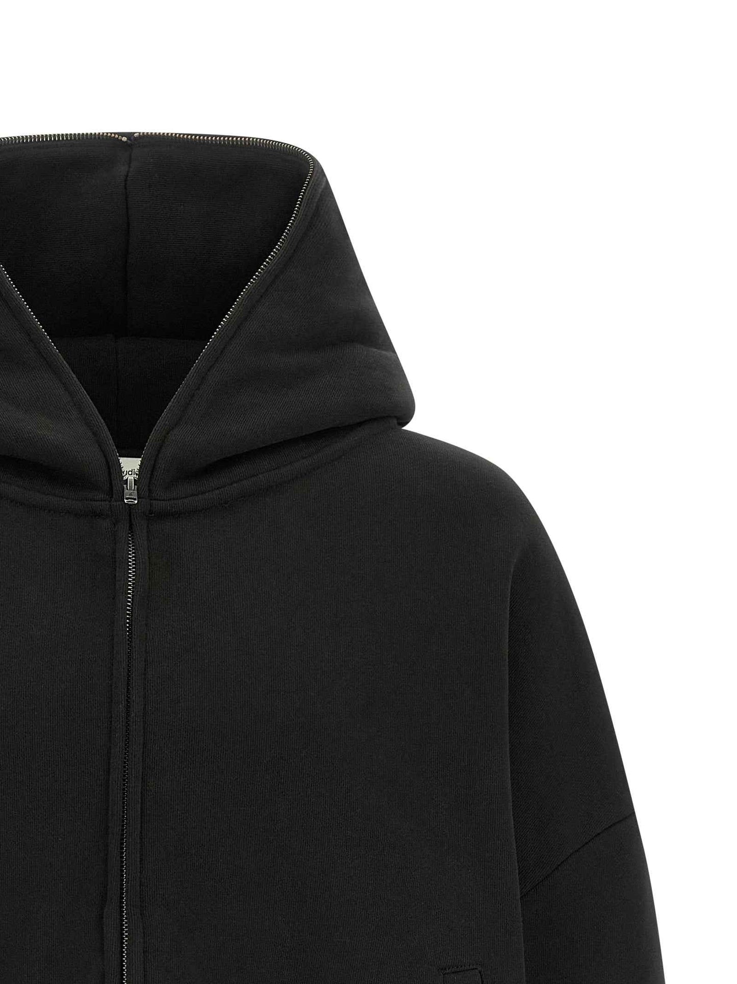 Black Cotton Sweatshirt
