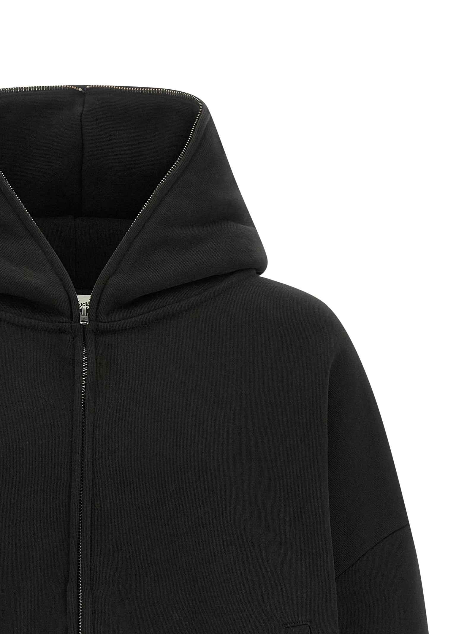 Black Cotton Sweatshirt