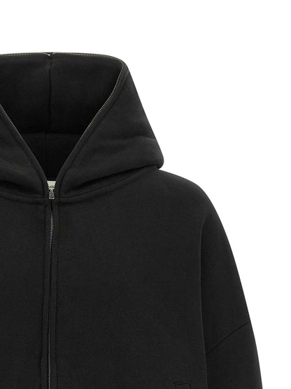 Black Cotton Sweatshirt