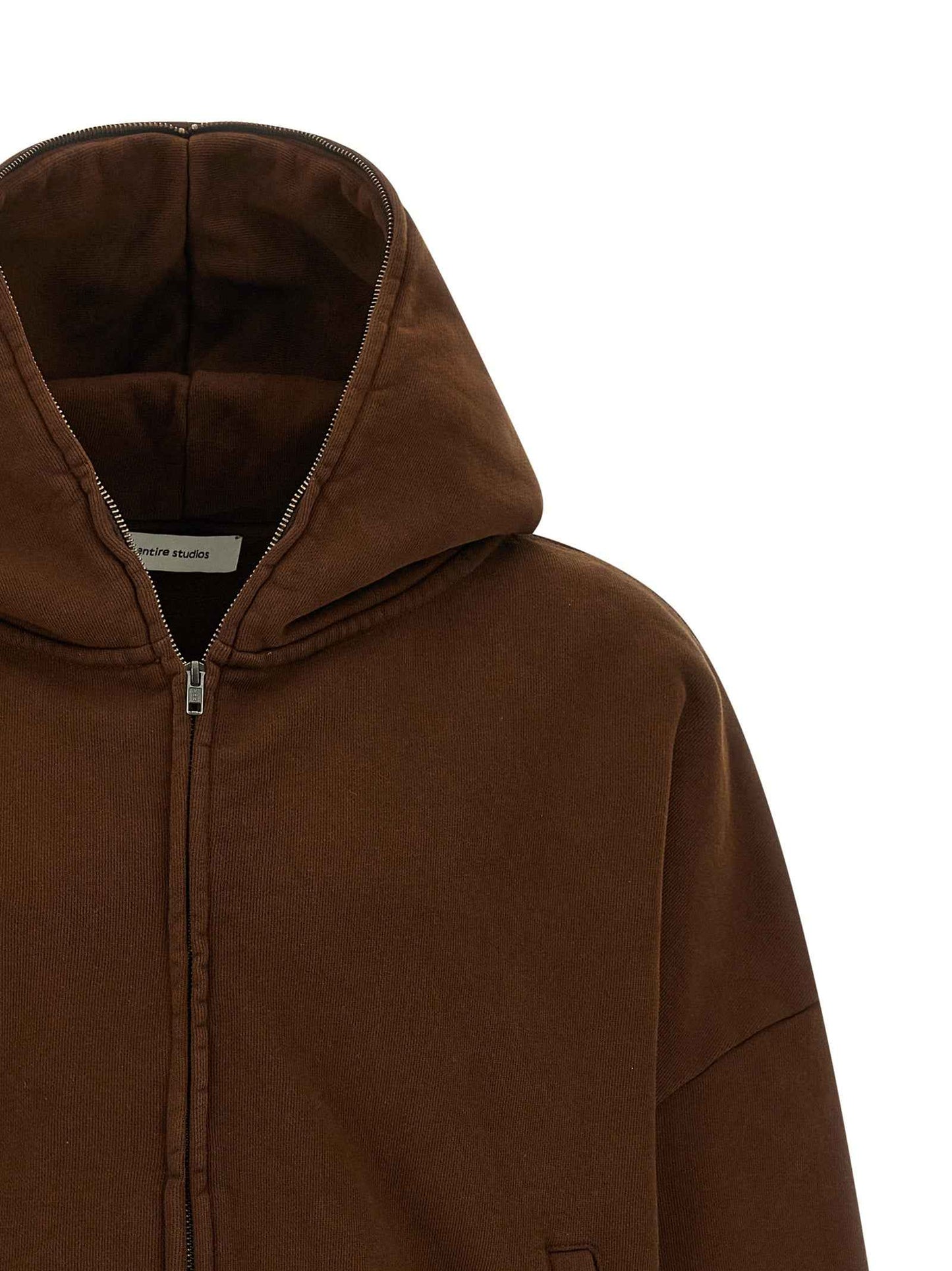 Brown Cotton Sweatshirt