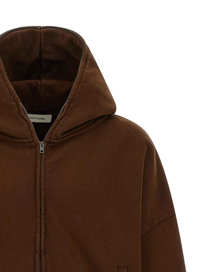 Brown Cotton Sweatshirt