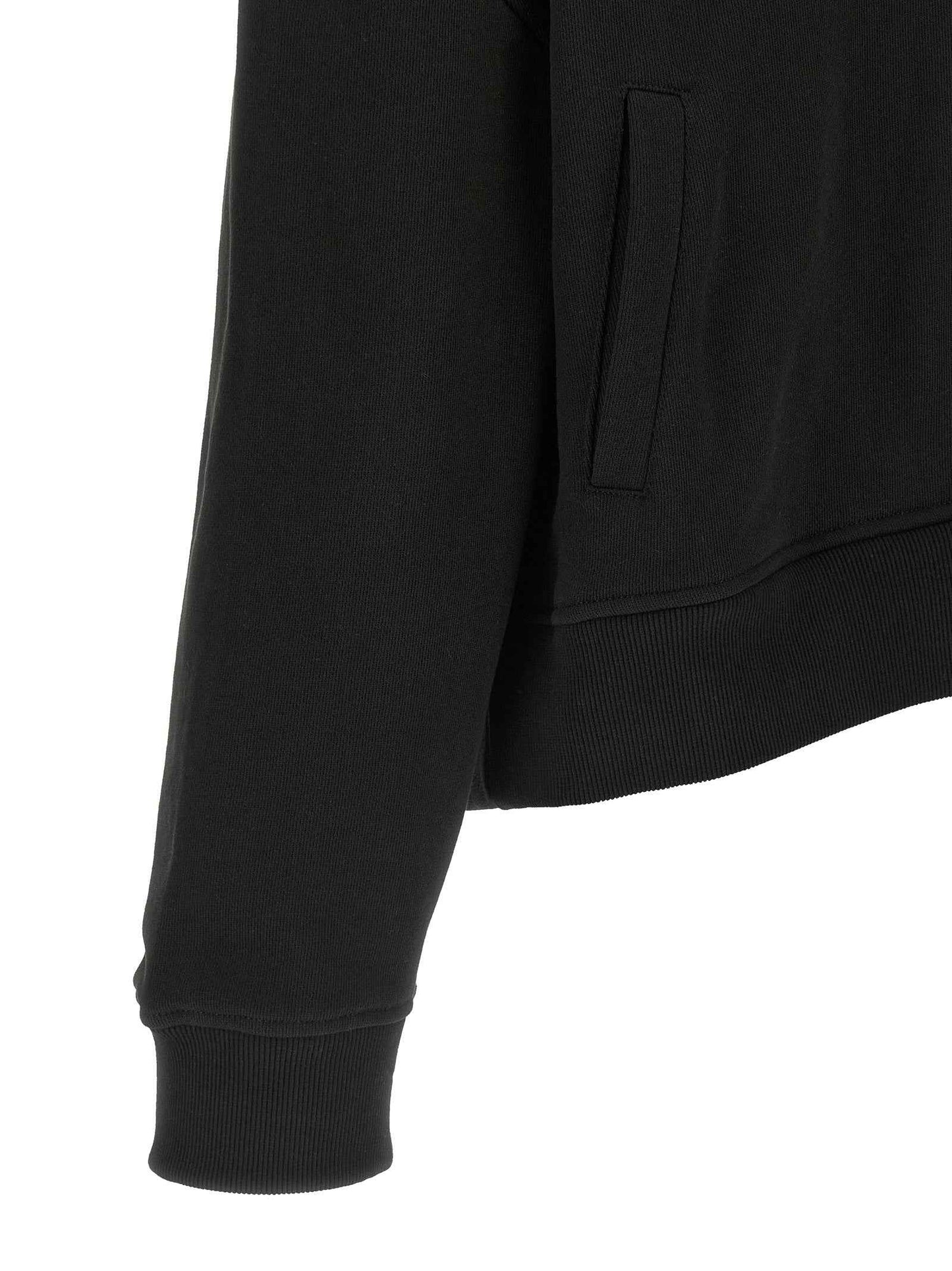 Black Cotton Sweatshirt