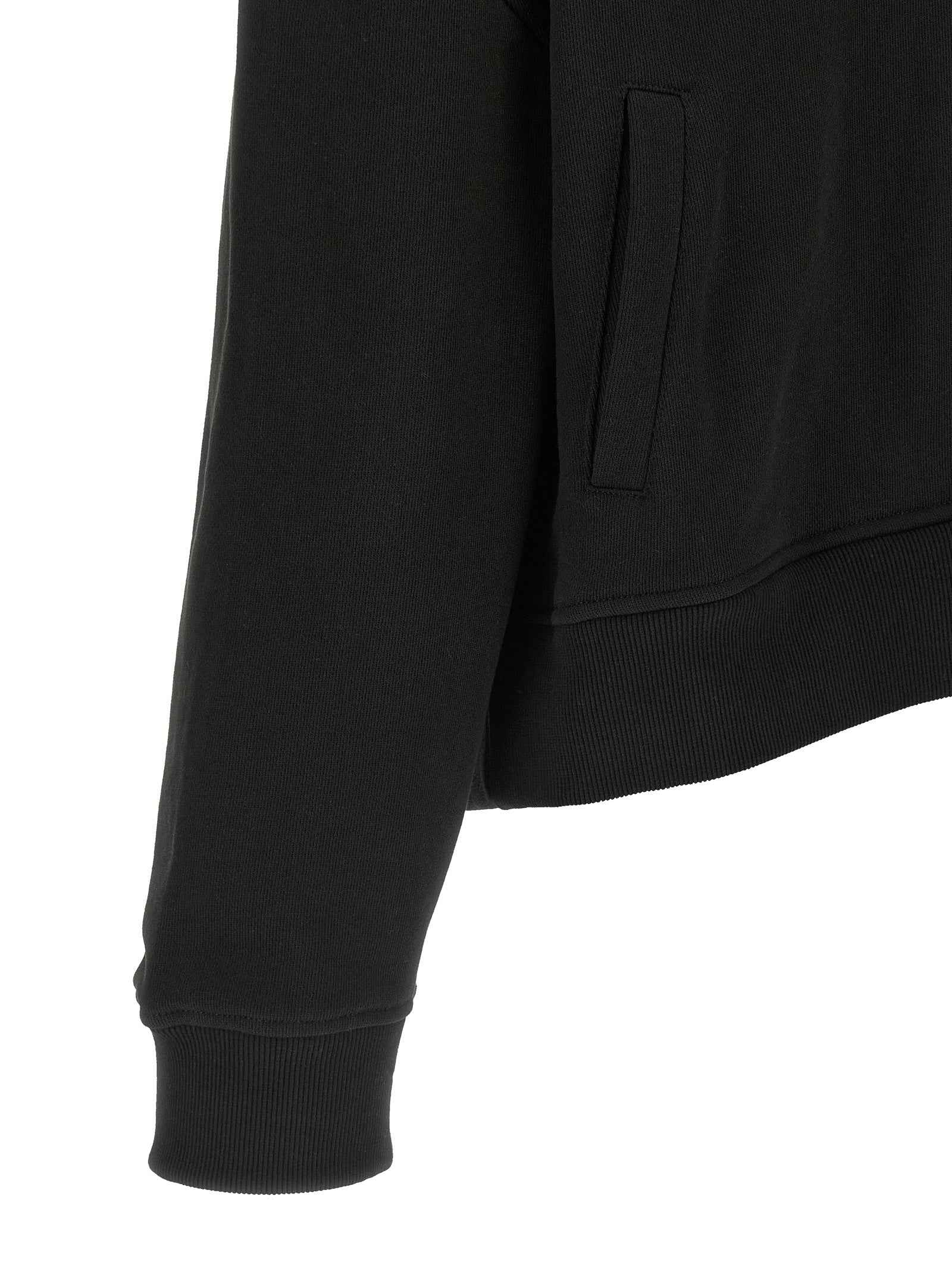 Black Cotton Sweatshirt