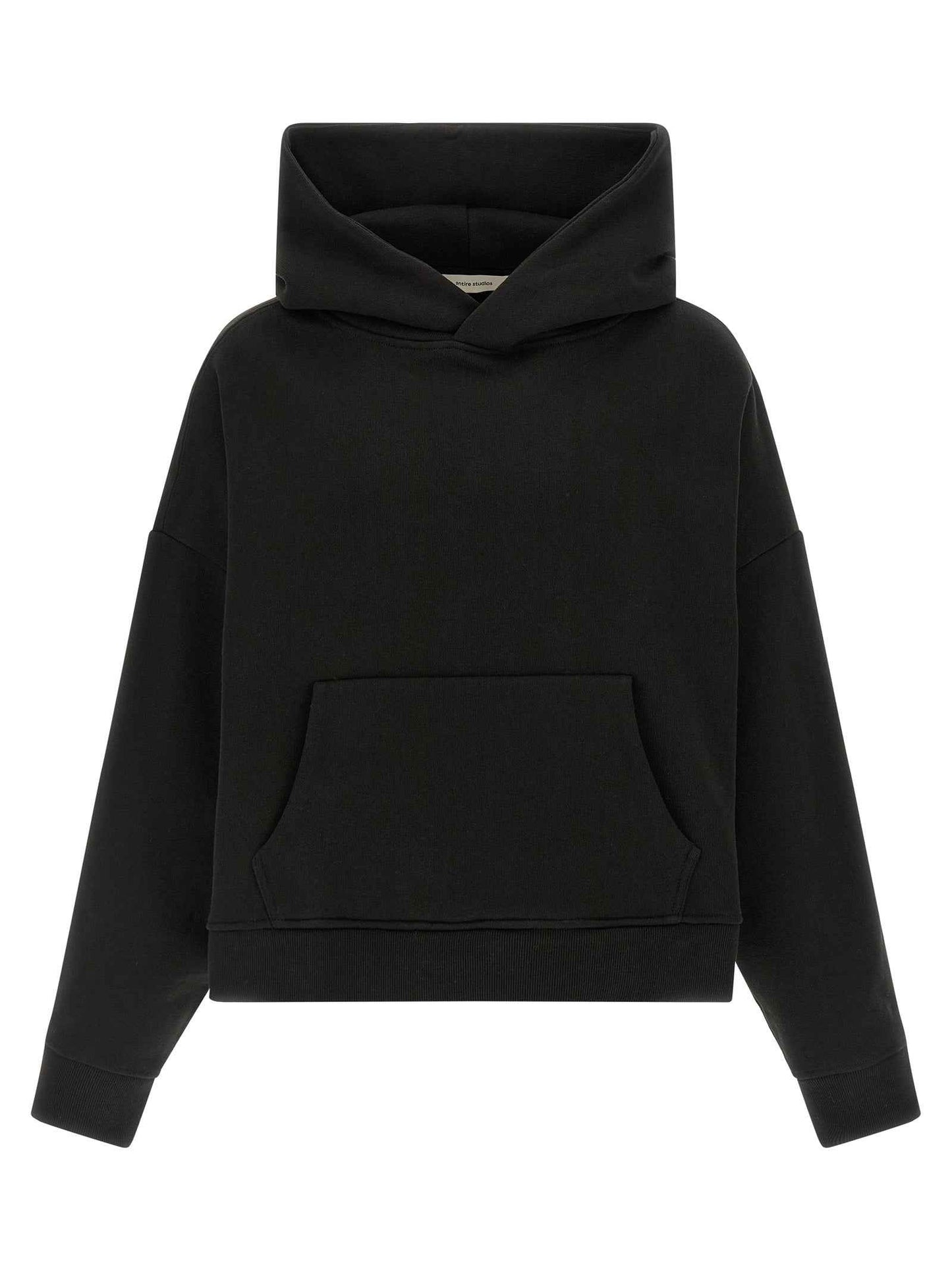 Black Cotton Sweatshirt