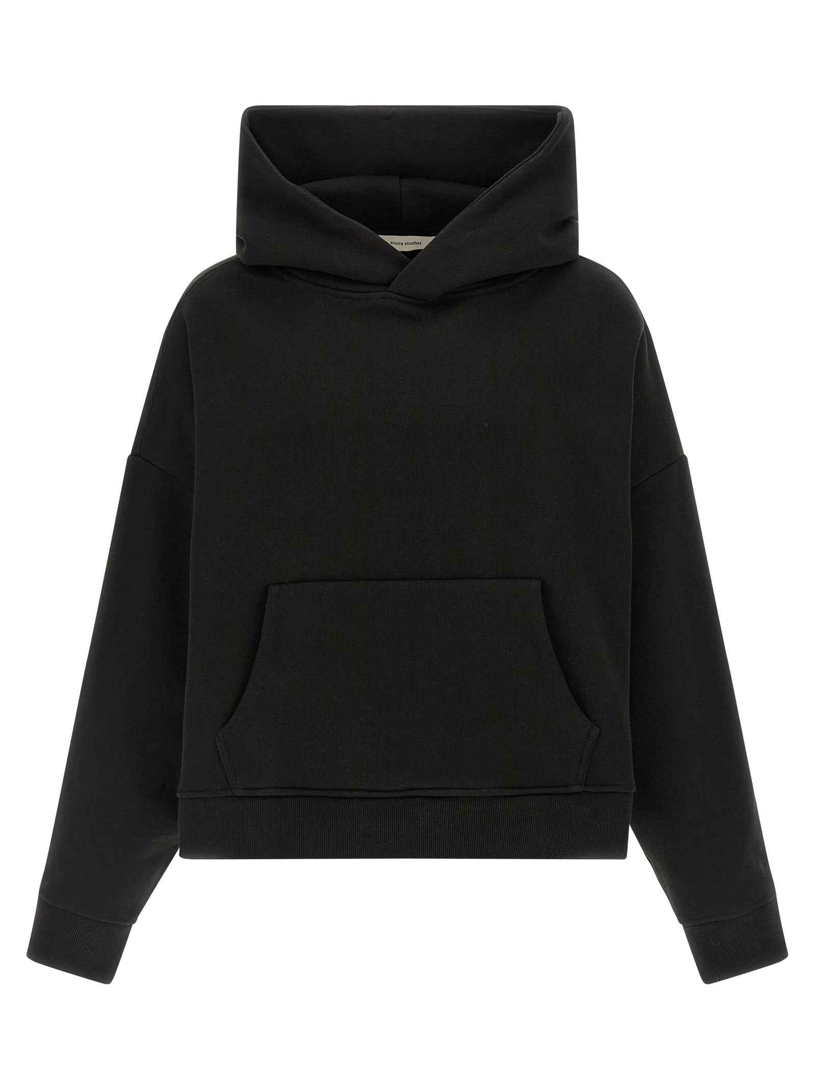 Black Cotton Sweatshirt