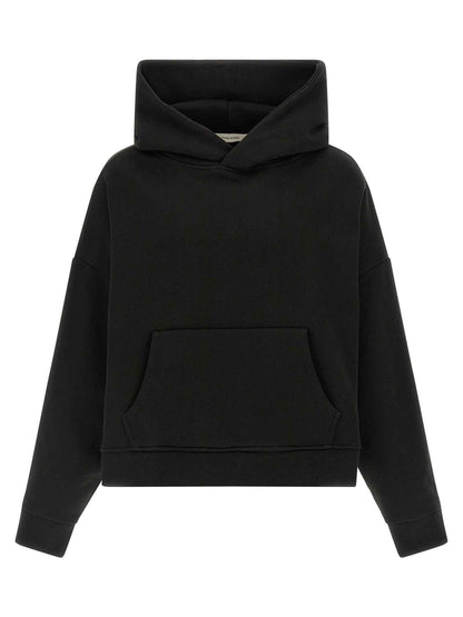 Black Cotton Sweatshirt