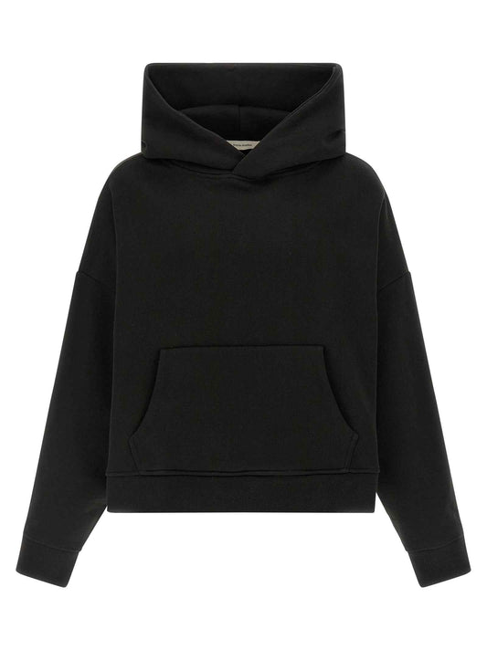 Black Cotton Sweatshirt