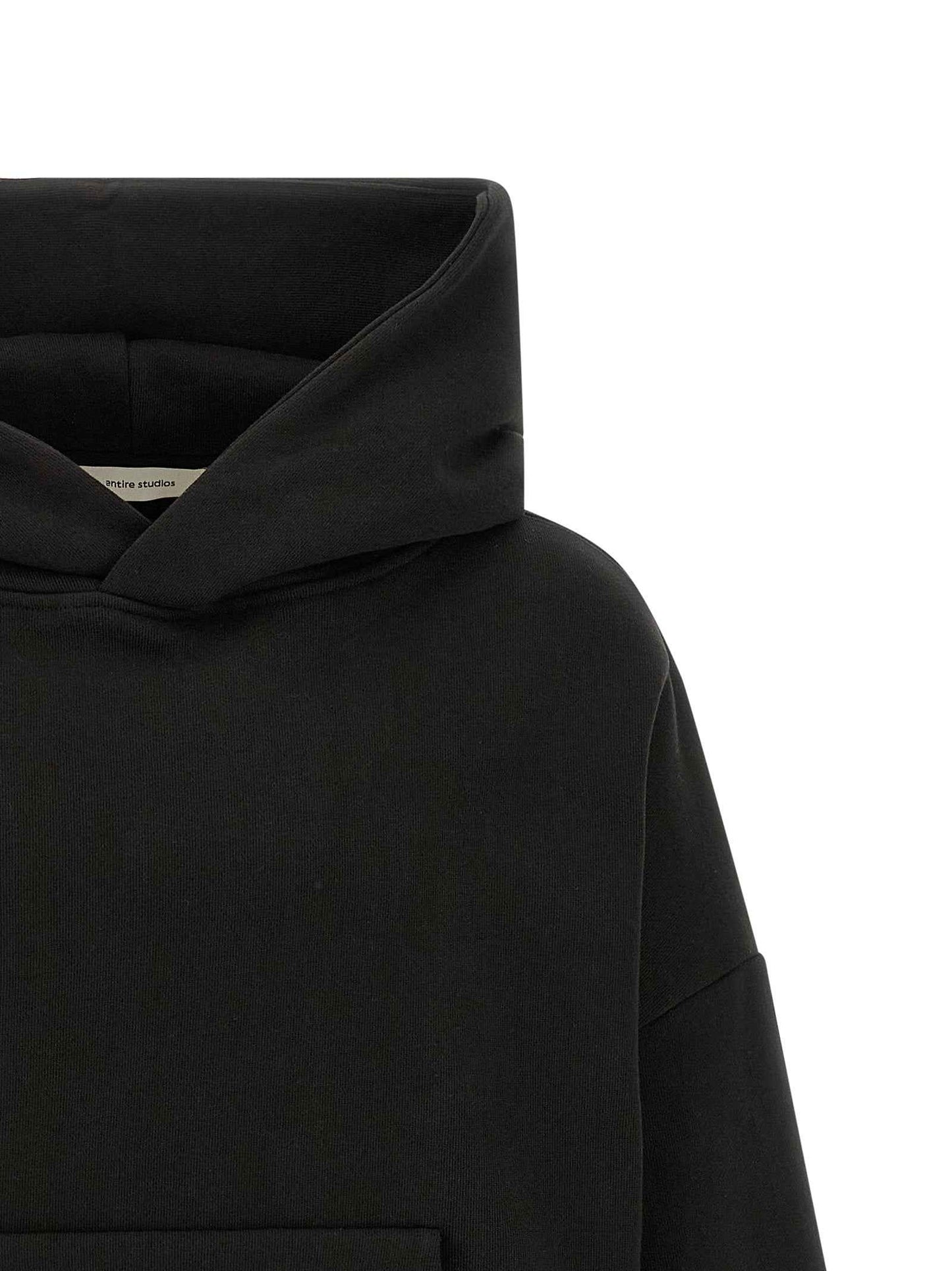 Black Cotton Sweatshirt
