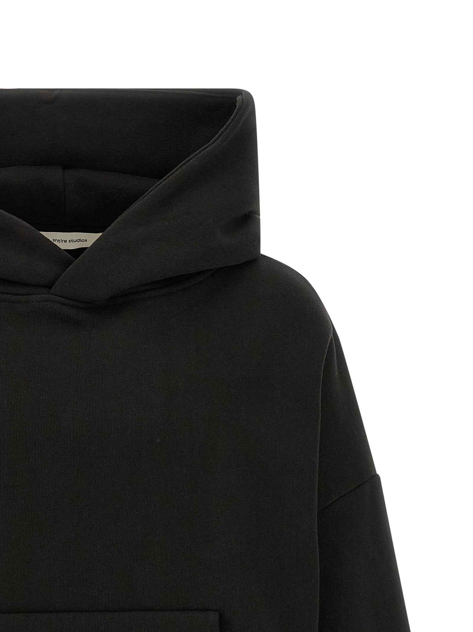 Black Cotton Sweatshirt